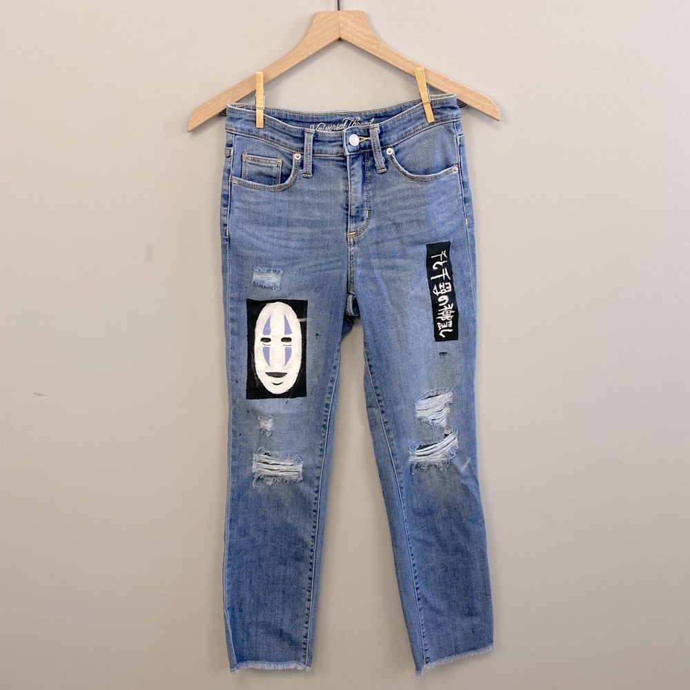 CUSTOM OOAK Spirited Away Painted jeans